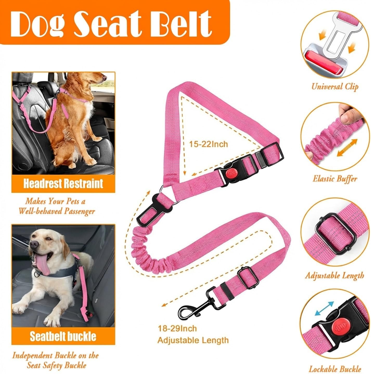 lobeve-no-pull-dog-harness-collar-leash-set-includes-dog-seat-belt-collapsible-bowls-poop-bag-dispenser-ideal-for-training-walking-hiking-fits-small-to-large-dogspink-l