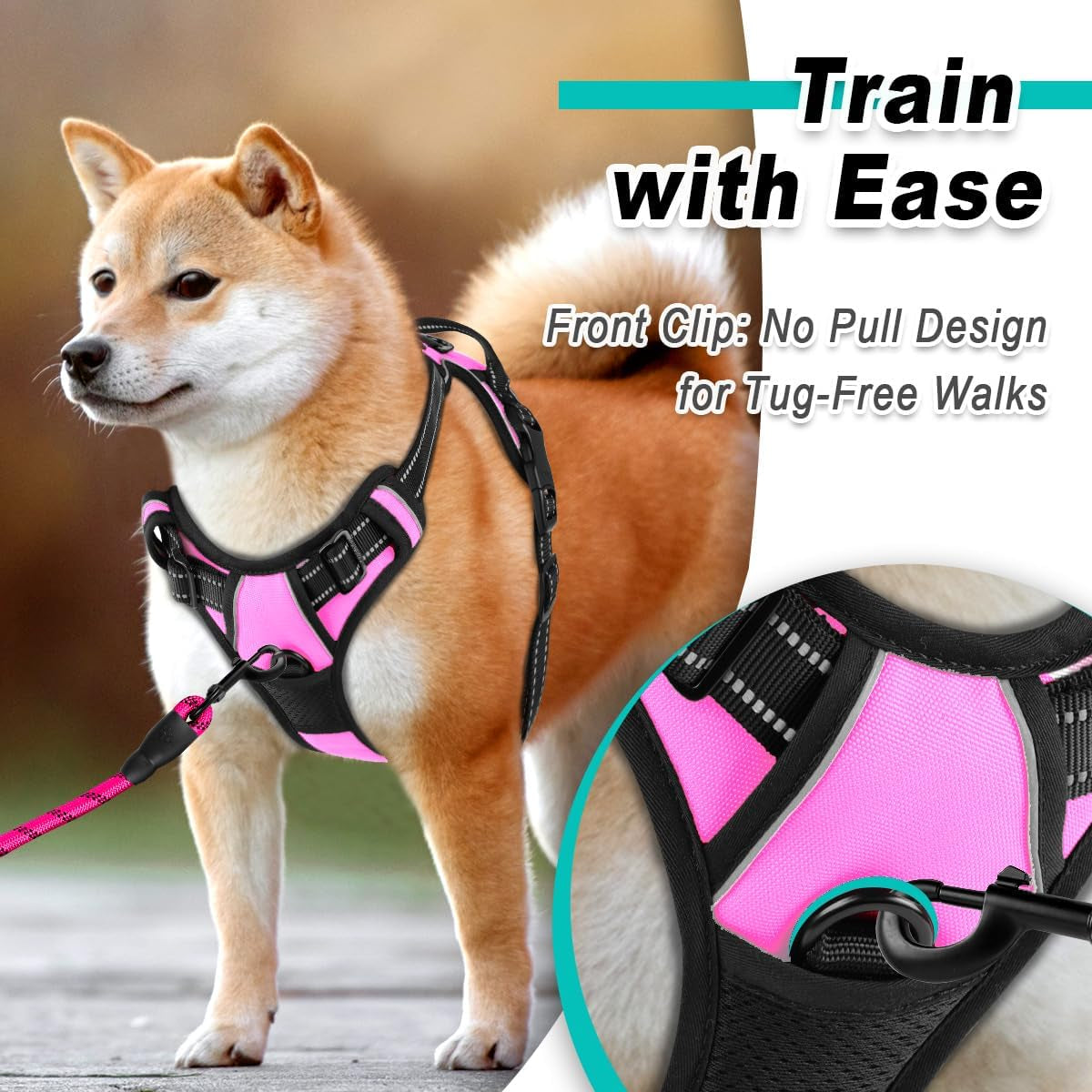 barkbay-no-pull-pet-harness-dog-harness-adjustable-outdoor-pet-vest-3m-reflective-oxford-material-vest-for-pink-dogs-easy-control-for-small-medium-large-dogs-l