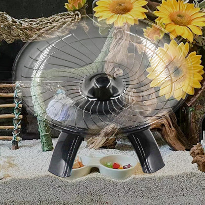 Hermit Crabs Wheel Toy, Hamster Running Wheel Toys, Small Animals Cage Accessory, Tank Accessory, Suitable for Hermit Crab Hamster Rat7