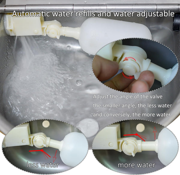 Automatic Dog Water Dispenser Large Size Dog Water Bowl Trough Stainless-Steel Outdoor Pet Waterer Feeder for Poultry, Goat, Small Livestock5