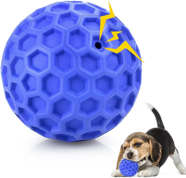 DISSKNIC Indestructible Squeaky Dog Ball, Relieves Anxiety, Cleans Teeth, Interactive Chew Toy for Aggressive Chewers, Dog Toy for Large Breeds, Outdoor Waterproof9