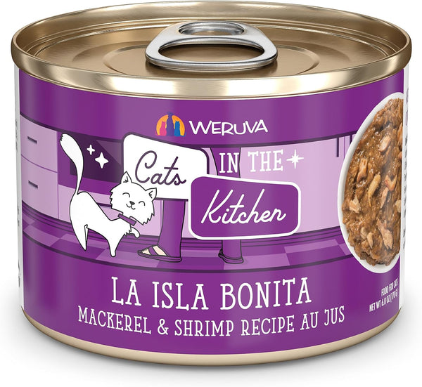 Weruva Cats in the Kitchen, Kitchen Cuties Variety Pack, Wet Cat Food, 3.2Oz Can (Pack of 12)35