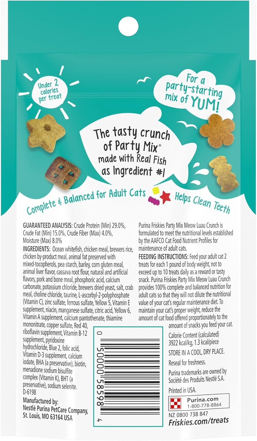 purina-friskies-party-mix-cat-treats-meow-luau-crunch-with-ocean-whitefish-crunchy-cat-treats-made-for-adult-cats-2-1-ounce-resealable-pouch-pack-of-1