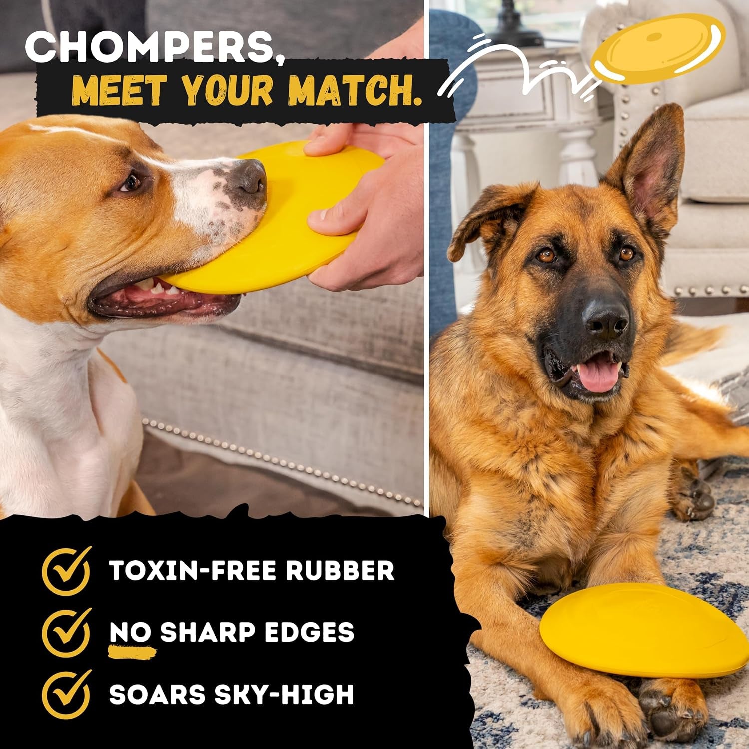 indestructible-dog-disc-lifetime-replacement-medium-large-breed-ultra-durable-for-aggressive-chewers-tough-strong-heavy-duty-natural-rubber-toy-fetch-tug-chew-8in