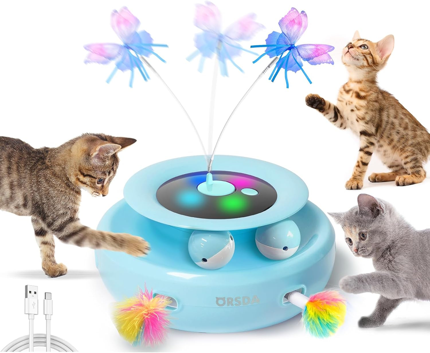 orsda-cat-toy-3-in-1-automatic-interactive-electronic-moving-ambush-feather-fluttering-butterfly-track-balls-usb-rechargeable-powered-smart-indoor-exercise-kicker