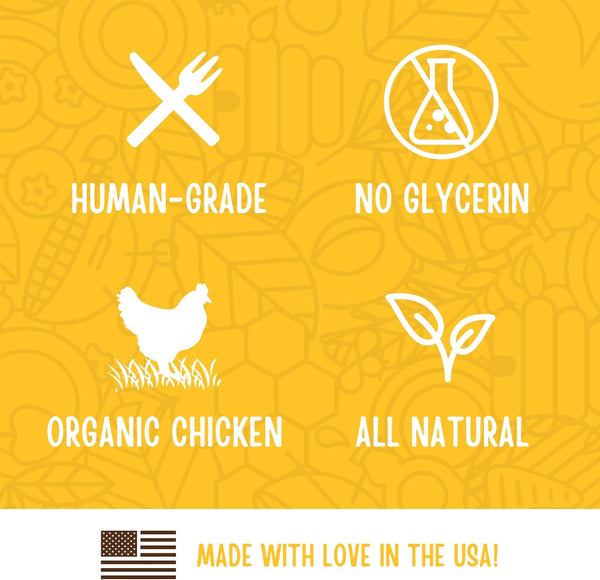 Full Moon USDA Organic Chicken Training Treats Healthy All Natural Dog Treats Human Grade 175 Treats 6 Ounce (Pack of 1) | Organic Chicken, Human Grade, No Corn, No Wheat, No Soy, Glycerin Free, Made in the USA5