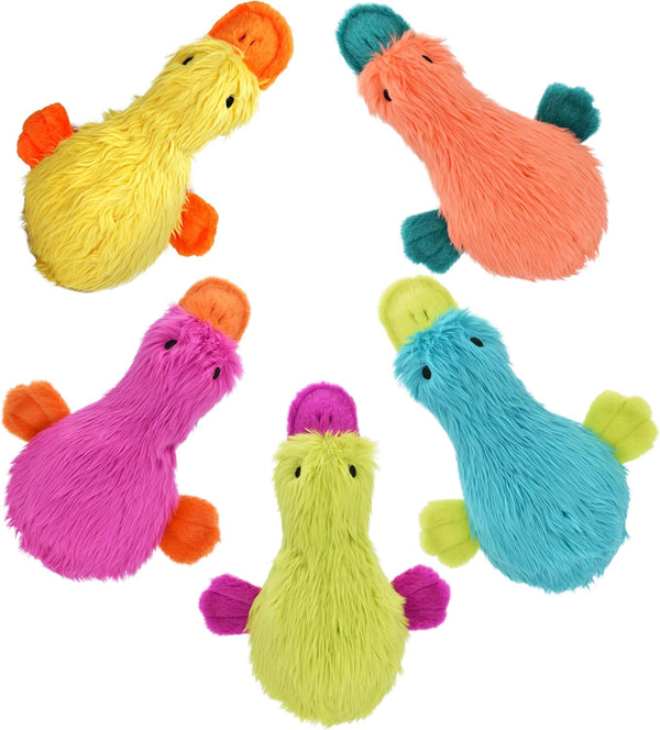 Multipet Duckworth Plush Filled Dog Toy, Assorted Colors, (Pack of 2)3
