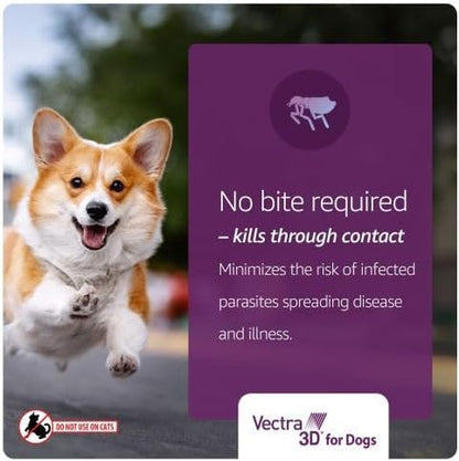 Vectra 3D Flea and Tick Prevention for Small Dogs 11-20 Lbs, 3‑Month | Kills and Repels Fleas, Ticks & Mosquitoes | Fast‑Acting, Waterproof, No Prescription Needed4