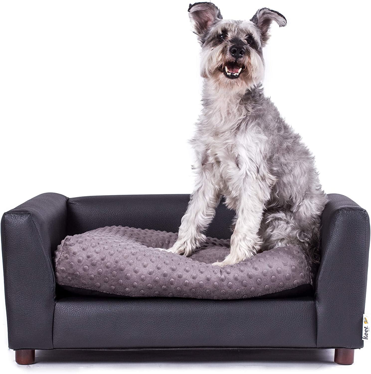 keet-fluffy-deluxe-pet-bed-sofa-charcoal-small