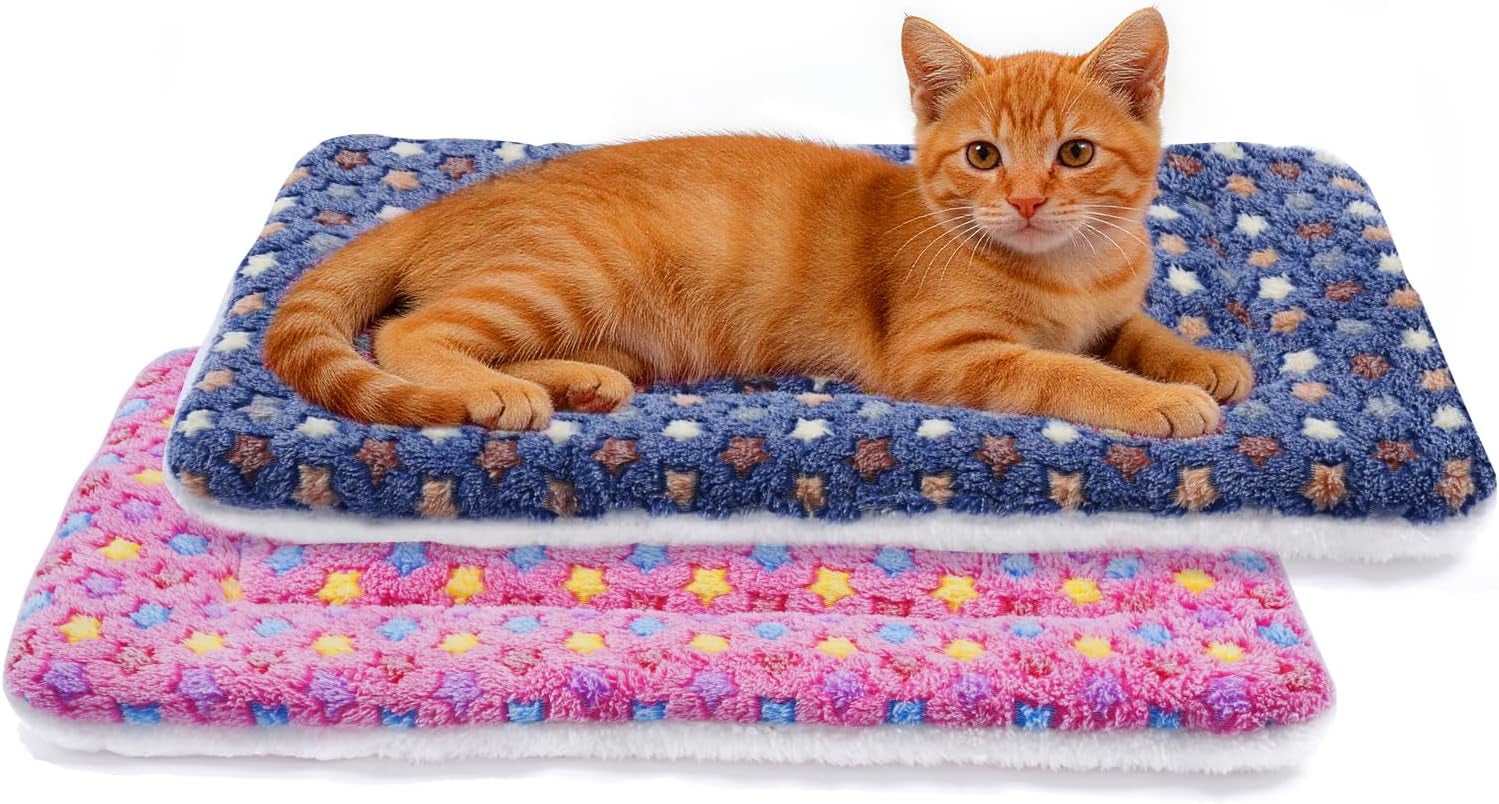 mora-pets-dog-crate-pad-ultra-soft-pet-bed-with-cute-star-print-washable-mat-for-large-medium-small-dogs-reversible-fleece-kennel-liner-cat-bed-23-x-18-inch-brown