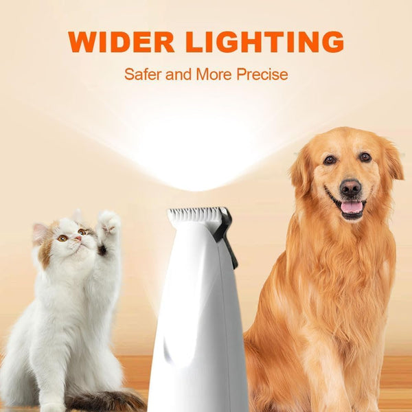 Dog Paw Trimmer,Furry Basics Pet Hair Trimmer,Saffory Dog Paw Trimmer with LED Light,Low Noise USB Rechargeable,Waterproof Pet Hair Shaver for Dogs and Cats6