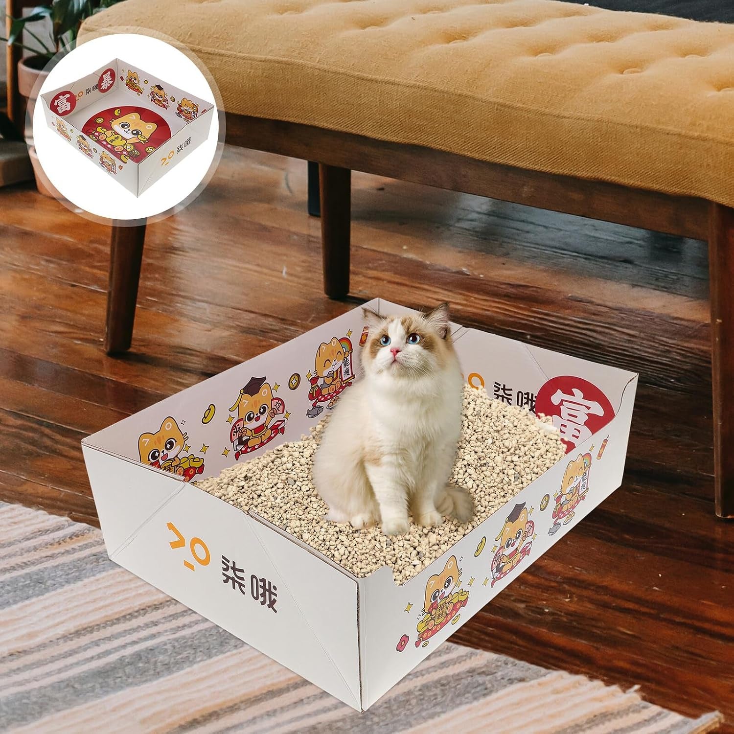 portable-collapsible-cat-litter-box-foldable-disposable-fiber-litter-tray-38x29x12cm-travel-friendly-indoor-outdoor-kitten-potty-for-pet-cleaning-and-housebreaking