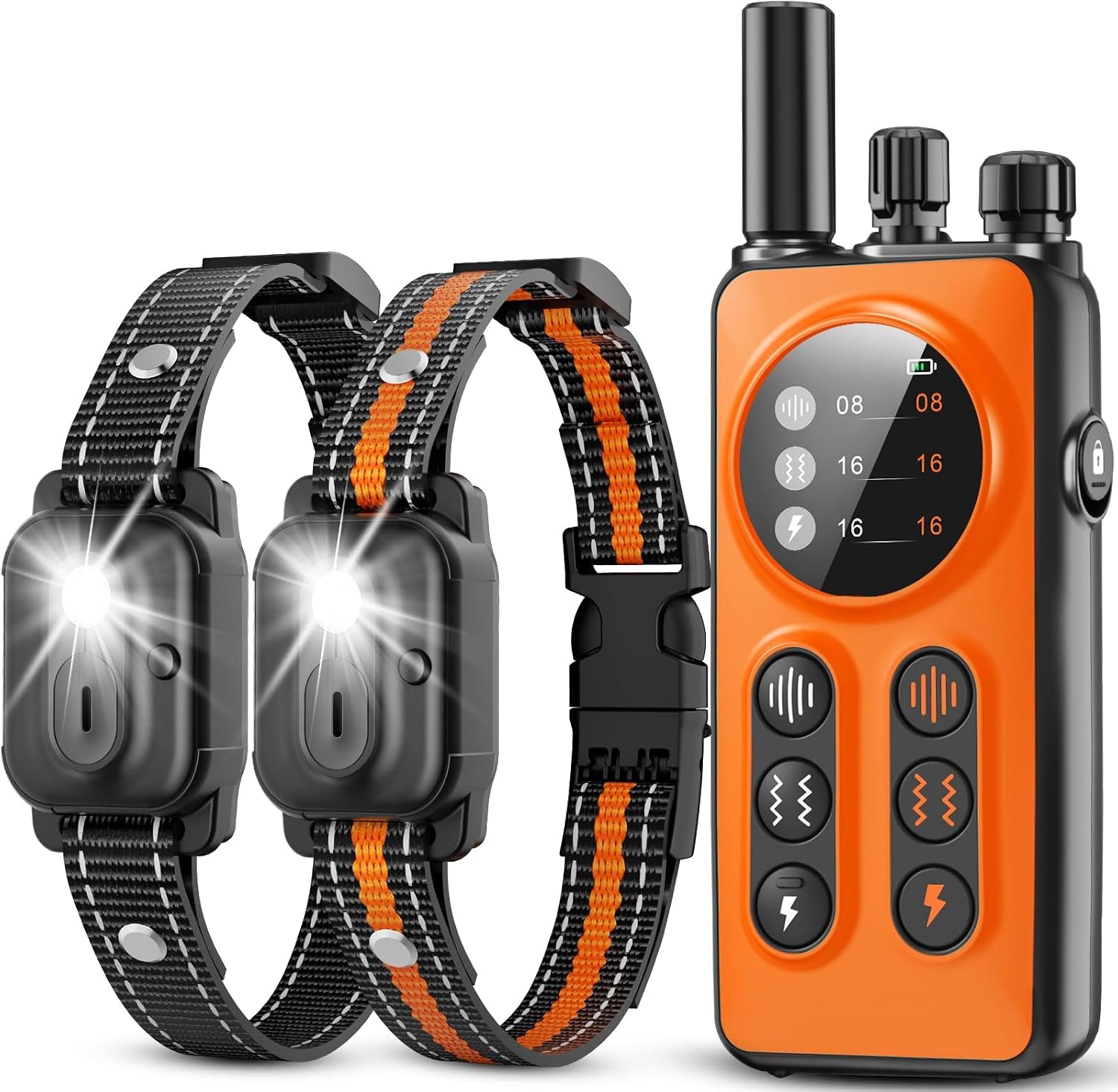 dog-shock-collar-2-dogs-3300ft-dog-training-collar-with-remote-real-time-dual-channel-remote-with-3-training-modes-beep-vibration-safety-shock-light-fits-8-120-lbs-all-breeds-sizes-orange