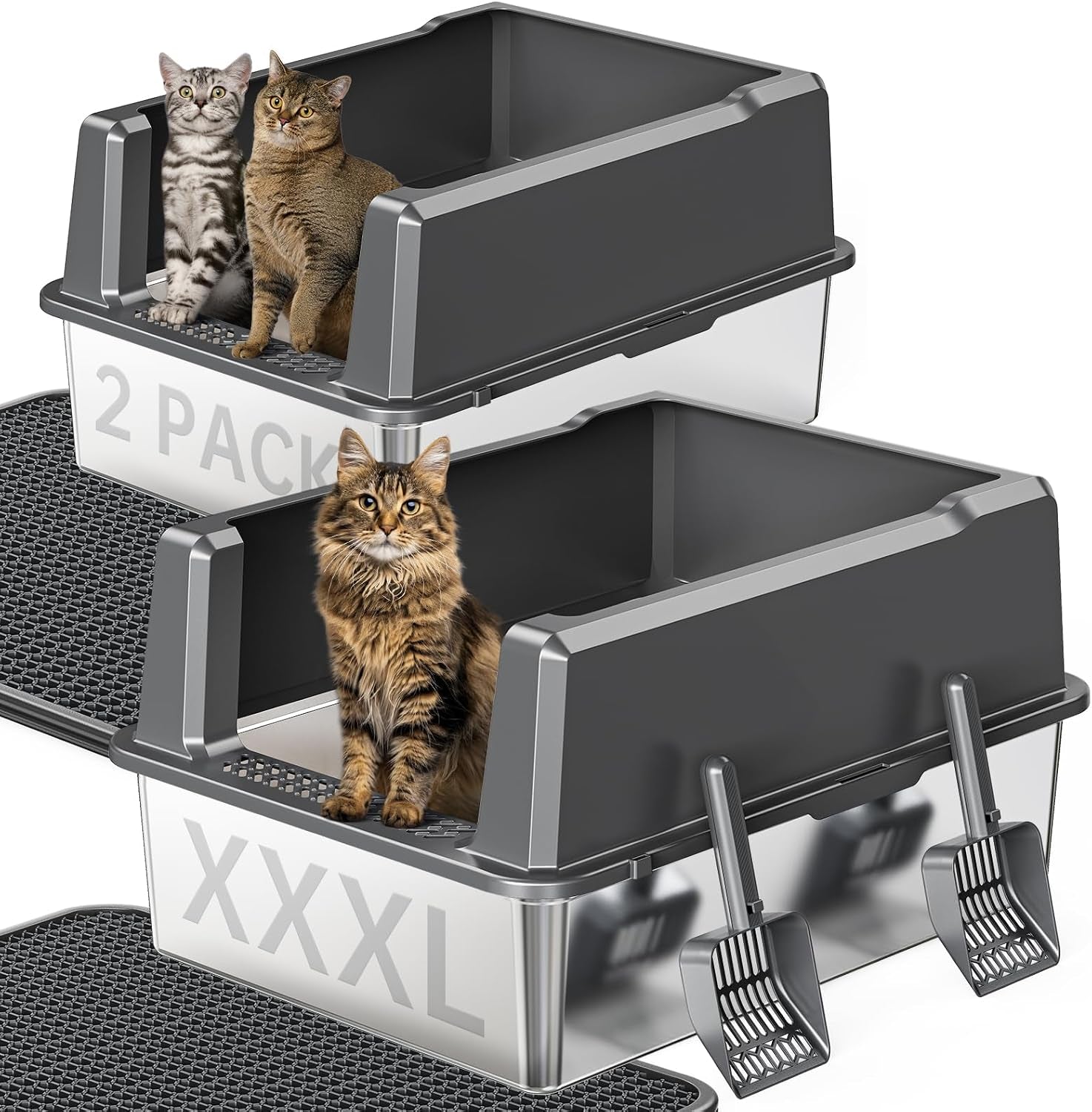 extra-large-xxl-stainless-steel-cat-litter-box-with-lid-26-l-x-18-w-x-12-h-metal-litter-box-with-hight-sides-for-big-cats-multiple-cats-never-absorbs-odors-anti-urine-leakage-easy-cleaning
