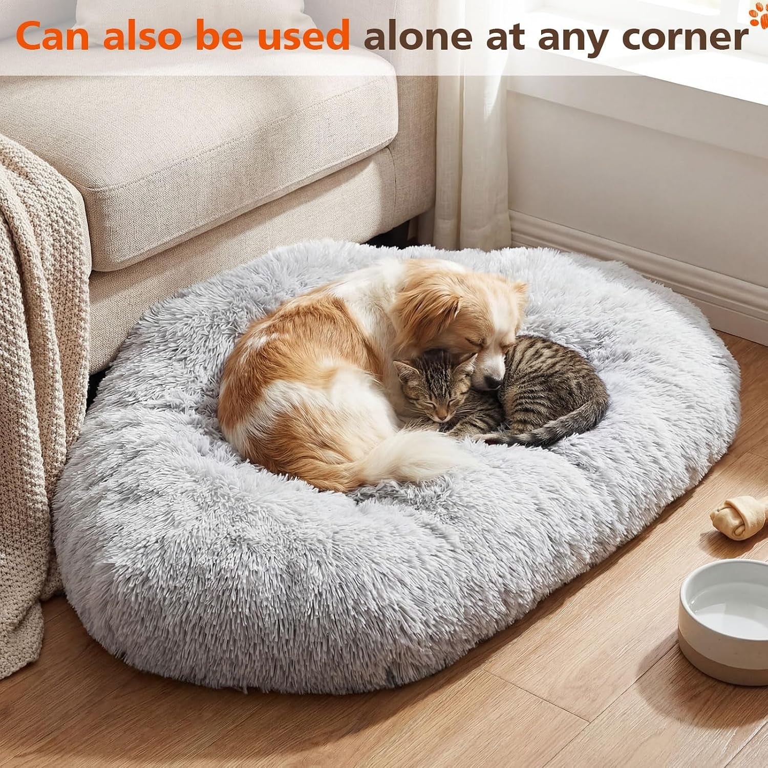 lemonroad-42-5-inch-corner-dog-crate-bed-pad-washable-dog-kennel-pad-mat-furniture-for-large-dogs-thick-plush-crate-pet-cage-sleeping-bed-pet-corner-side-table-only-mat