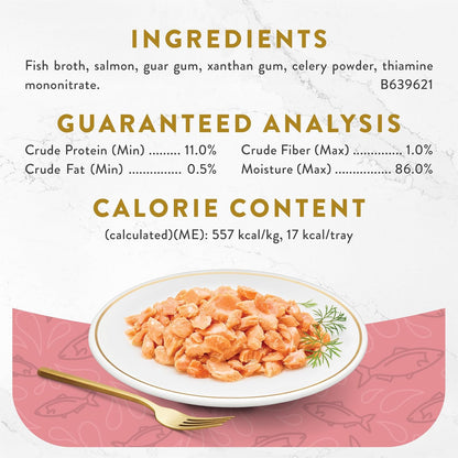 Purina Fancy Feast Appetizers Lickable Grain Free Wet Cat Food Topper Wild Alaskan Salmon Appetizer - (Pack of 10) 1.1 Oz. Trays5