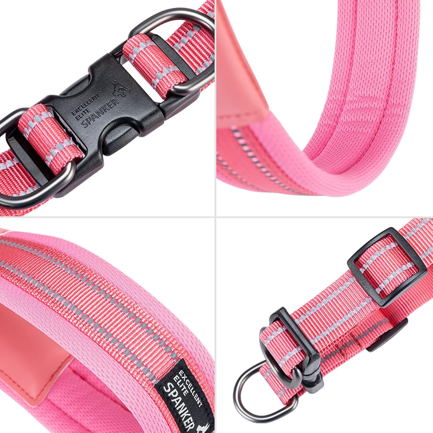 excellent-elite-spanker-no-pull-dog-harness-step-in-adjustable-reflective-vest-soft-padded-easy-pet-chest-strap-with-leash-clips-for-small-medium-large-dogs-walking-trainingpink-s