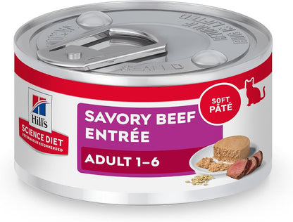 Hill'S Science Diet Adult 1-6 Wet Cat Food Variety Pack | #1 Veterinarian Recommended, Savory Entrée Turkey & Liver, Chicken, and Turkey, 5.5 Oz. Cans, 12-Pack17