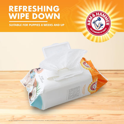 Arm & Hammer Puppy Grooming Wipes, Coconut Water, 100 Count | Paraben- and Sulfate-Free Formula with Coconut Water Gently Cleans Dogs and Puppies between Baths4
