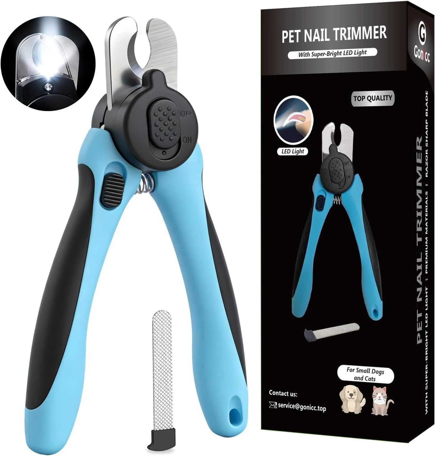 gonicc-professional-dog-cat-pets-nail-clippers-trimmers-with-safety-guard-to-avoid-overcutting-free-nail-file-razor-sharp-blade-professional-grooming-tool-for-pets
