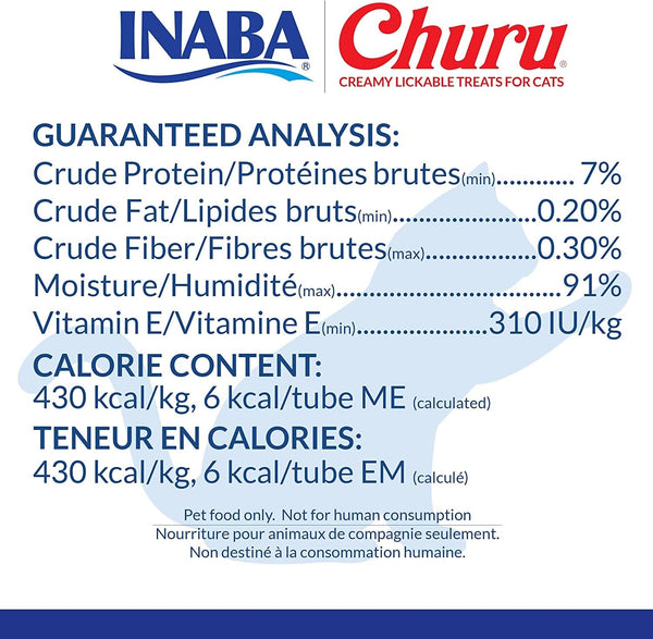 INABA Churu Lickable Purée Natural Cat Treats (Tuna and Chicken Variety Pack, 36 Tubes)6