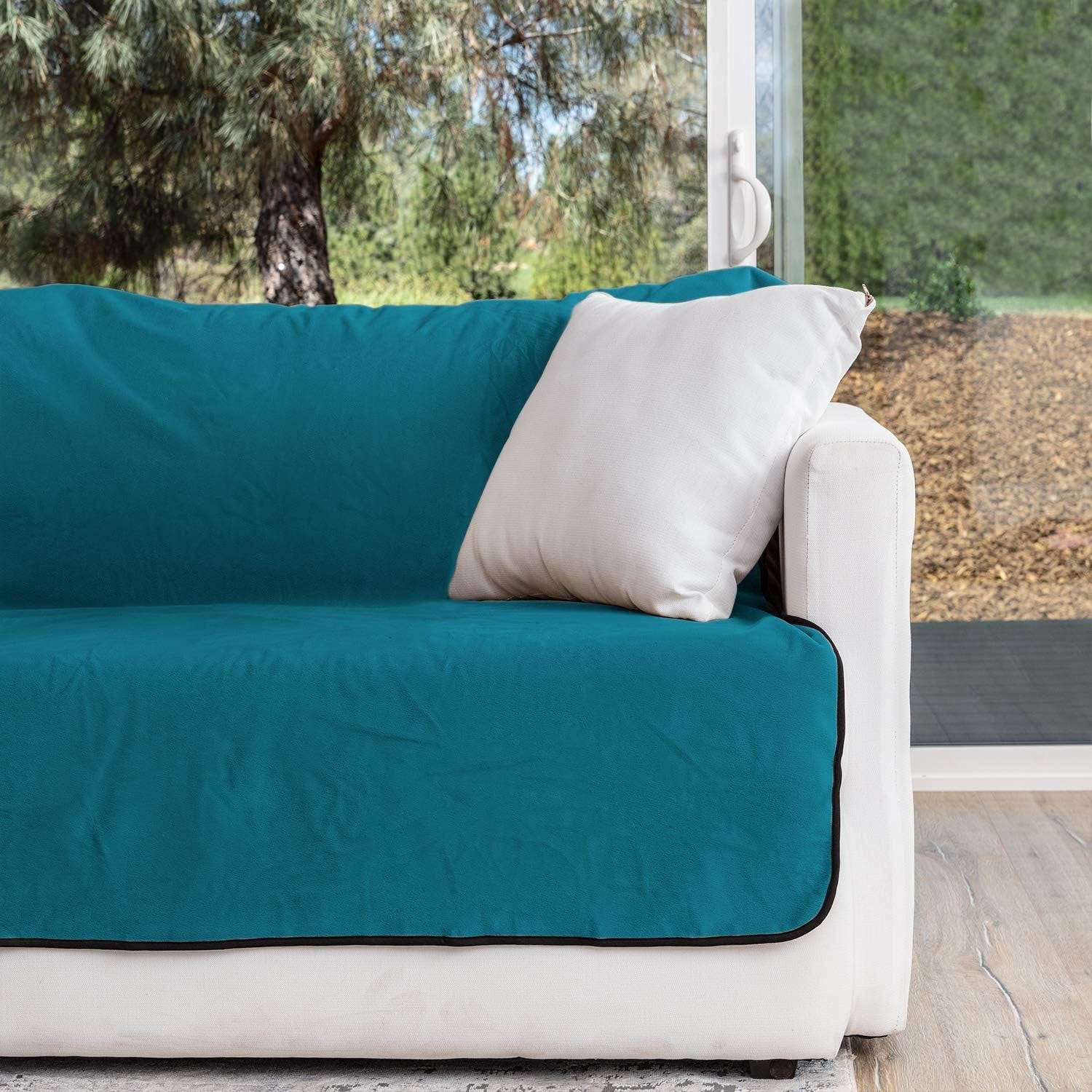 waterproof-blanket-for-bed-couch-protection-blue-beige-60x80-high-density-heavy-duty-material-ultra-soft-durable-soft-fleece-leakproof-reversible-silent-no-crinkle-design