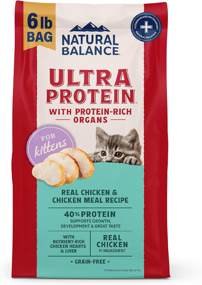 Natural Balance Ultra Protein Dry Cat Food, Real Salmon & Chicken Meal Recipe with Chicken Liver & Chicken Hearts - 10 Lbs.16