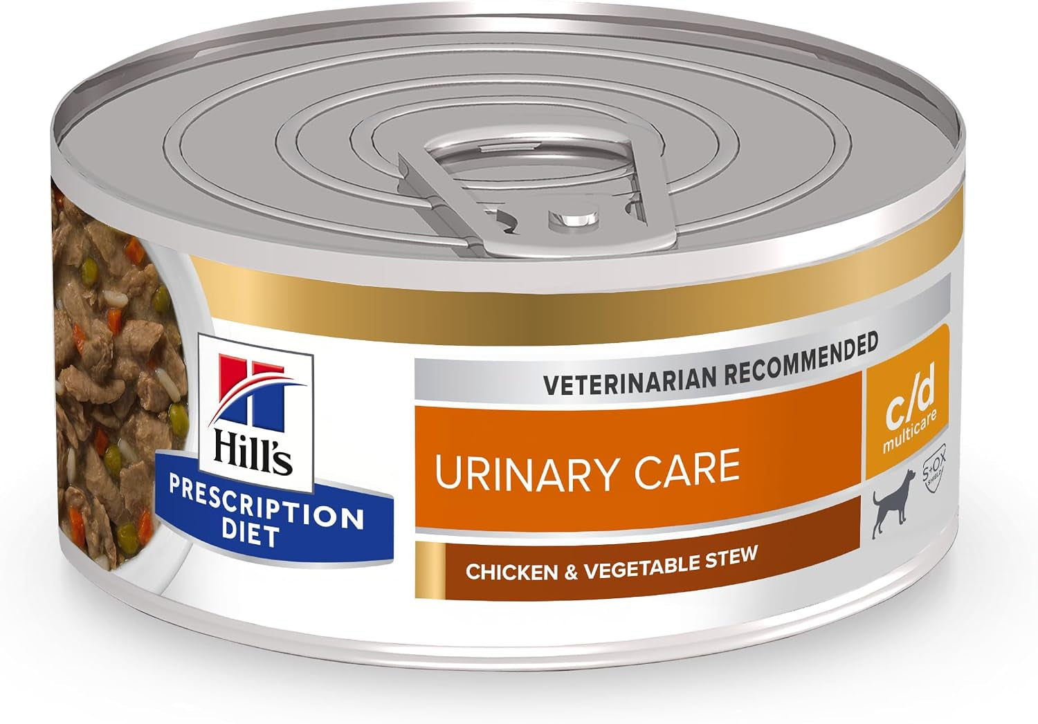 hills-prescription-diet-c-d-multicare-urinary-care-wet-dog-food-1-veterinarian-recommended-chicken-vegetable-stew-12-5-oz-cans-12-pack