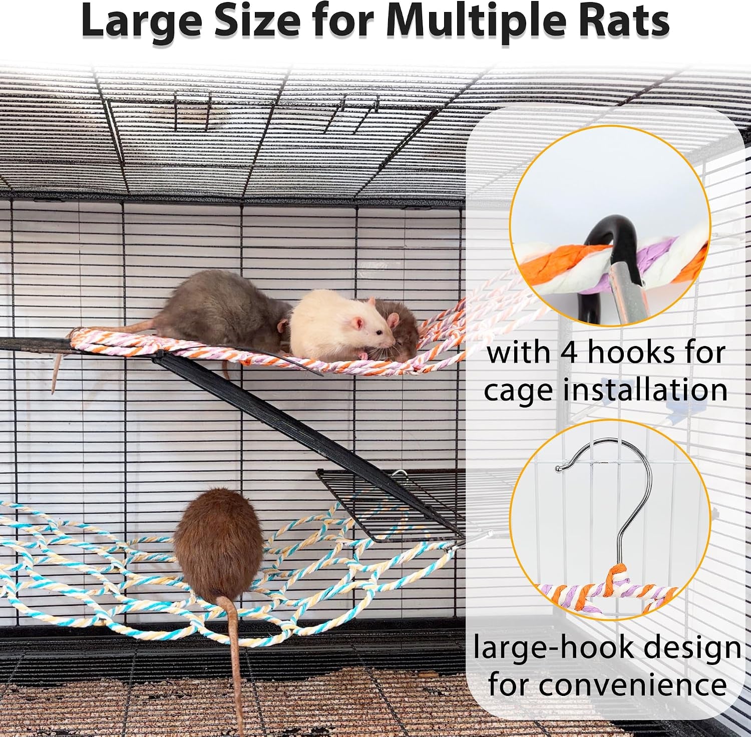 rat-climbing-rope-net-toy-for-cage-hanging-swing-toy-random-color-multifunctional-small-pet-activity-toy-works-as-hemp-perch-rope-ladder-bridge-and-hammock-for-rats-birds-to-climb-and-rest