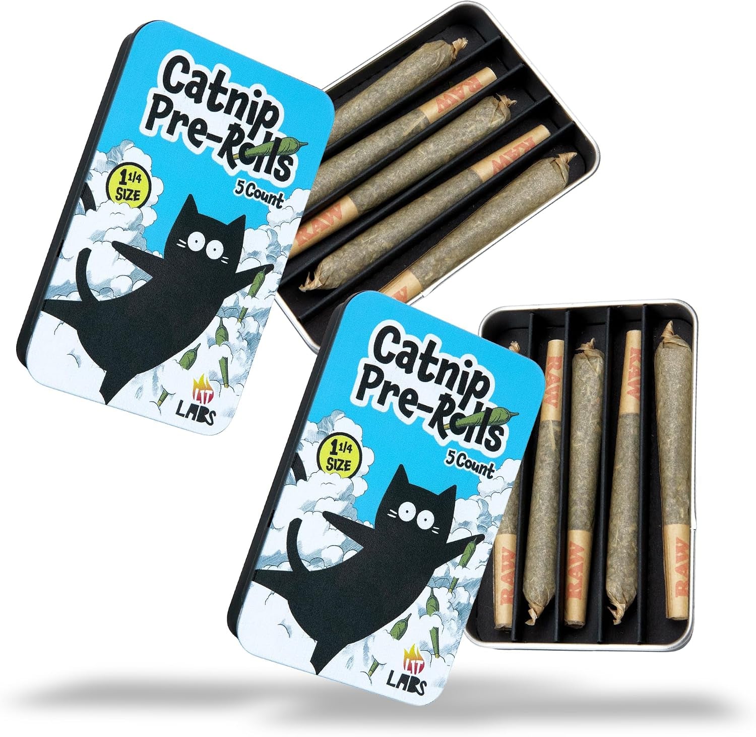 lit-labs-catnip-joint-5-organic-pre-rolls-papers-to-fix-a-bad-cattitude-funny-cat-toy-for-indoor-cats-with-existential-dread