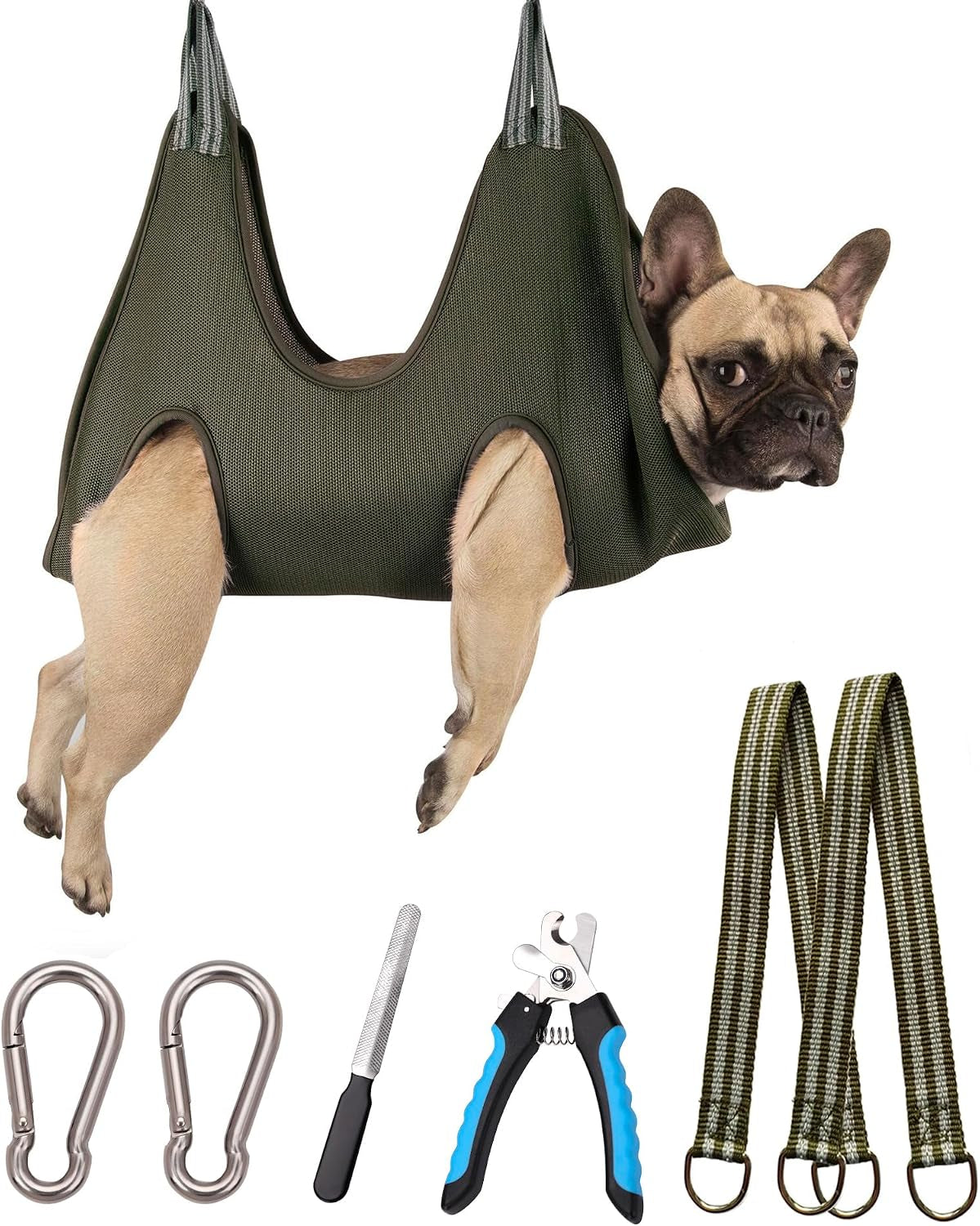 kkiimatt-10-in-1-pet-grooming-hammock-harness-with-nail-clippers-trimmer-nail-file-dog-hammock-grooming-sling-for-nail-trimming-clipping