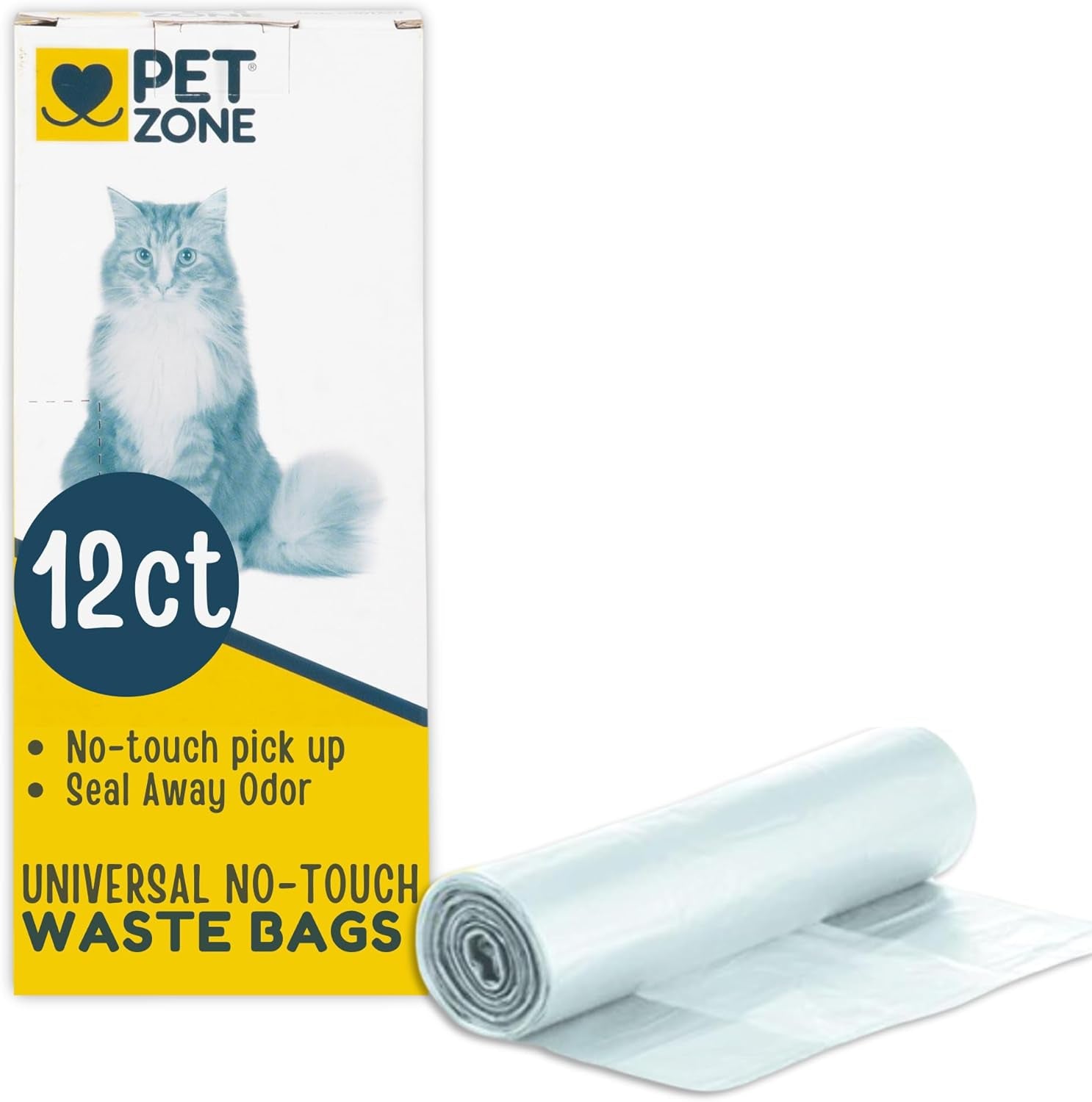 pet-zone-universal-no-touch-cat-litter-waste-bags-12-pack-easy-cleanup-hygienic-disposal-without-direct-contact-fits-most-boxes-and-pans-mess-free-daily-routine-simple-tie-lift-and-toss-design