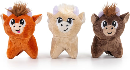 Outward Hound Squeakin’ Squirrels – 3‑Pack Plush Squeaky Dog Toys for Puppies, Small Dogs & Hide-A-Squirrel Replacements7