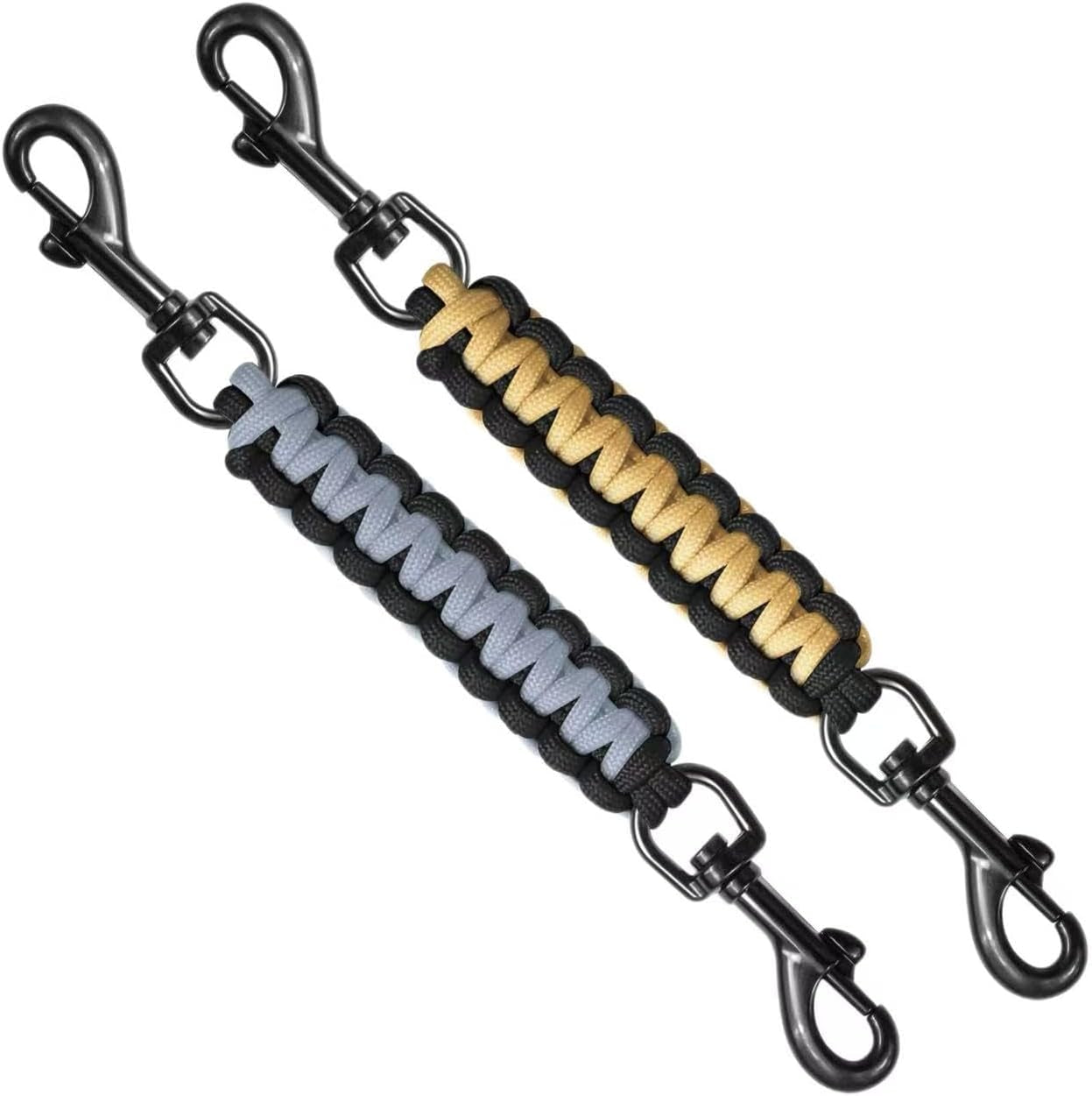 dog-collar-safety-clip-collar-companion-handmade-backup-safety-strap-double-ended-clip-leash-connector-suitable-for-dog-harnesses-prong-pinch-collars-pink-1-pack