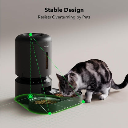 PETLIBRO Automatic Cat Feeder for 2 Cats, 5G&2.4G Wifi Pet Feeders, 5L Programmable Cat Food Dispenser with Airtight Lock-Fresh Technology, Dual Stainless Steel Bowls, Low Food Sensor8