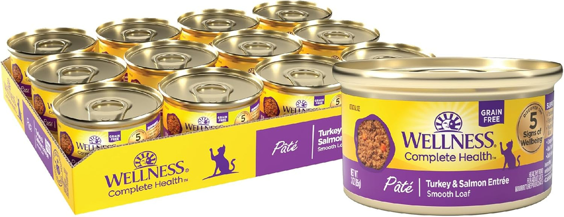 wellness-complete-health-pate-adult-canned-wet-cat-food-natural-protein-rich-grain-free-chicken-entree-recipe-3-oz-pack-of-24-cans
