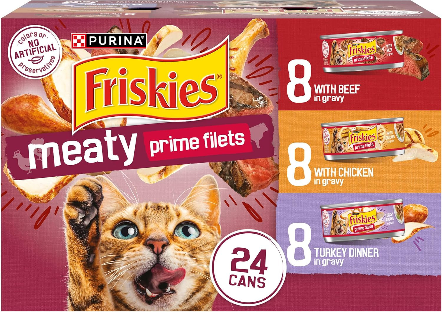 purina-friskies-gravy-wet-cat-food-variety-pack-prime-filets-meaty-favorites-pack-of-24-5-5-oz-cans