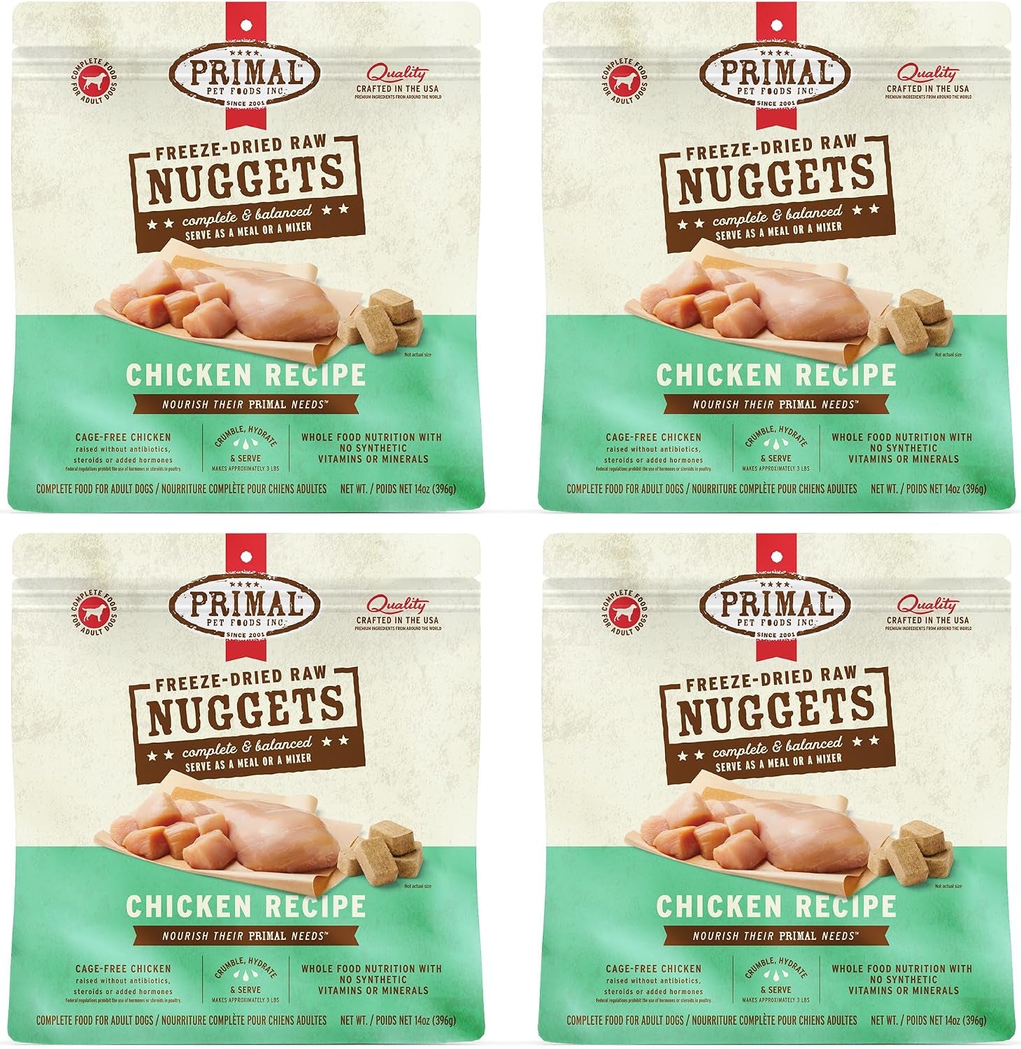 primal-freeze-dried-dog-food-nuggets-chicken-complete-balanced-meal-topper-or-treat-premium-healthy-grain-free-high-protein-raw-dog-food-14-oz-complete-balanced-nutrition-meal-topper-or-treat-grain-free-high-protein-no-synthetic-vitamins-minerals