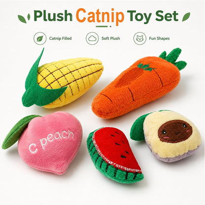 Cat Toys, Interactive Cat Toy for Indoor Cats, Soft and Durable Crinkle Sound Catnip Toys, Catnip Filled Mouse Cat Teething Chew Toy (Pack of 12) (002, Large)5