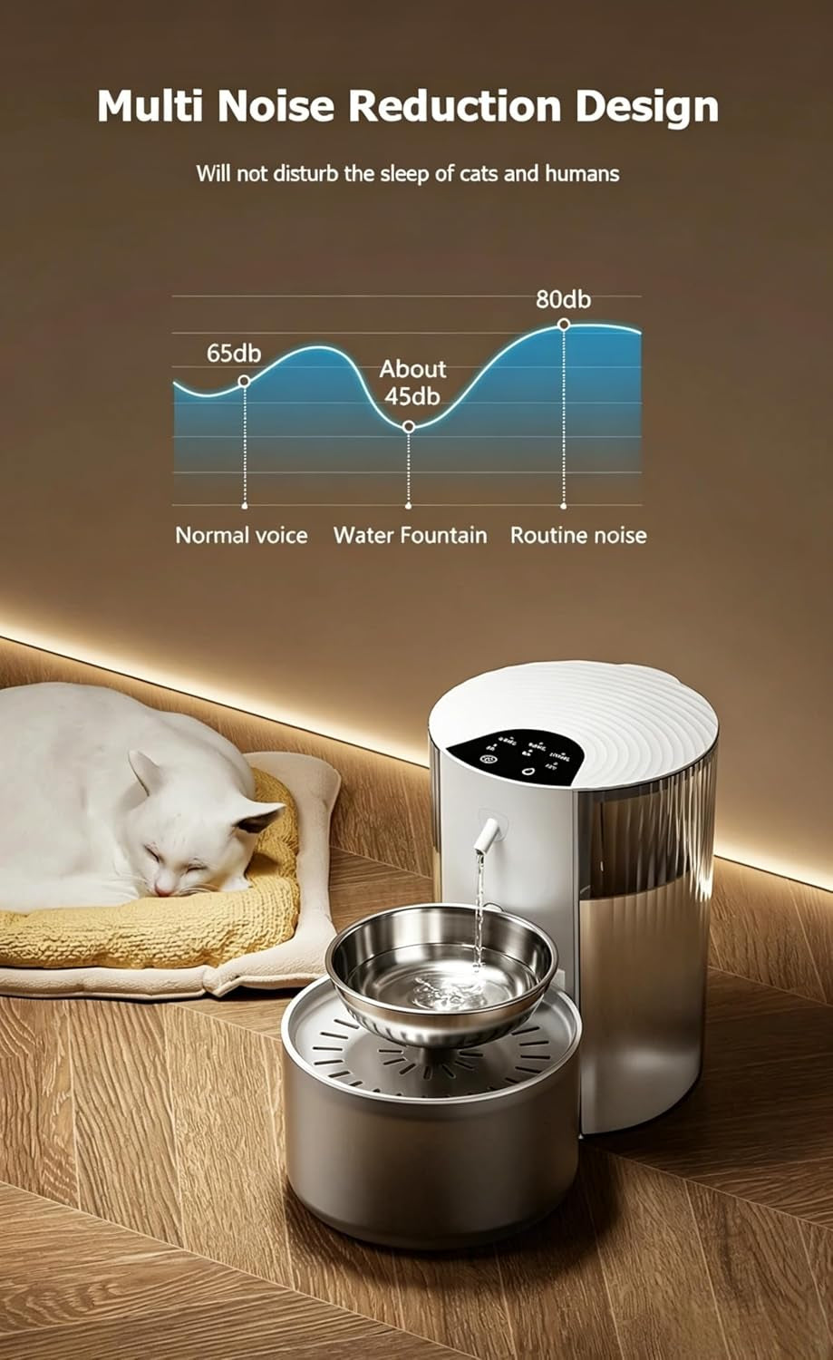 filterless-cat-water-fountain-3-5l-118oz-wastewater-separation-no-filter-stainless-steel-bowl-quiet-pet-water-fountain-for-cats-dogs-dispenser-wireless-automatic-water-fountains
