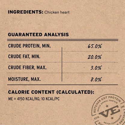 Vital Essentials Freeze Dried Raw Chicken Hearts Dog Treats, 3.75 Oz Bag | Single Ingredient, Premium Quality Protein, Grain Free, USA Made with U.S. & Globally Sourced Ingredients3