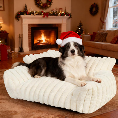 Cute Cat Couch Bed for Indoor Cats, Dog Beds for Small Dogs Couch, S, Grey | Dog Couch Bed with Removable Washable Cover,Cute Fluffy Pet Sofa Cat Couch Bed,Washable Dog Bed Medium Large Size Dog8