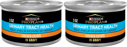 Purina Pro Plan Urinary Tract Health Chicken Entree in Gravy Cat Food - (Pack of 24) 3 Oz. Pull-Top Cans8