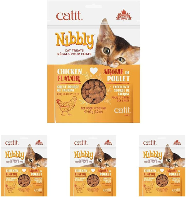 Catit Nibbly Crispy Cat Treats, Chicken | Artisanally Baked Non-Greasy Healthy Cat Treats2