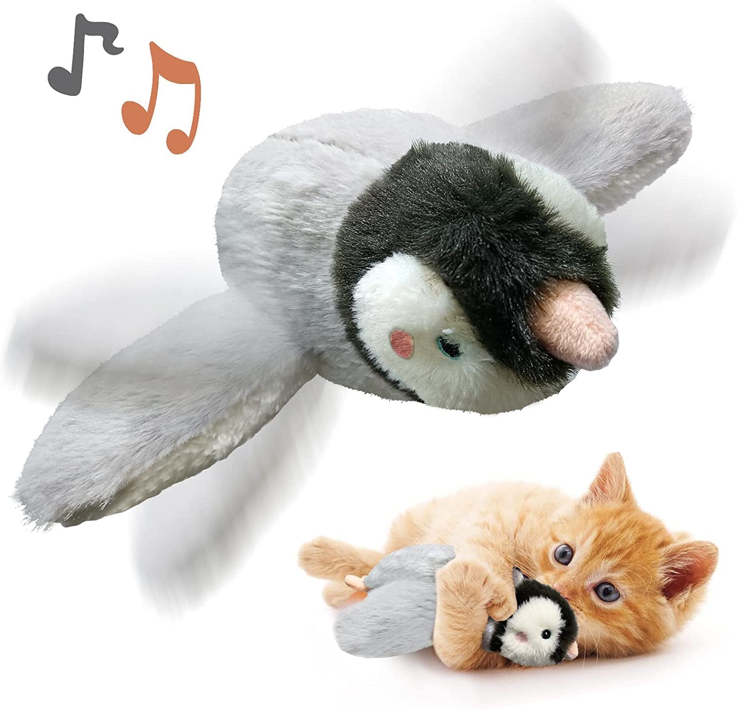 cat-toys-flapping-wings-sparrow-no-flying-chirping-bird-interactive-catnip-toy-for-kitten-or-small-dogs-touch-activated-rechargeable