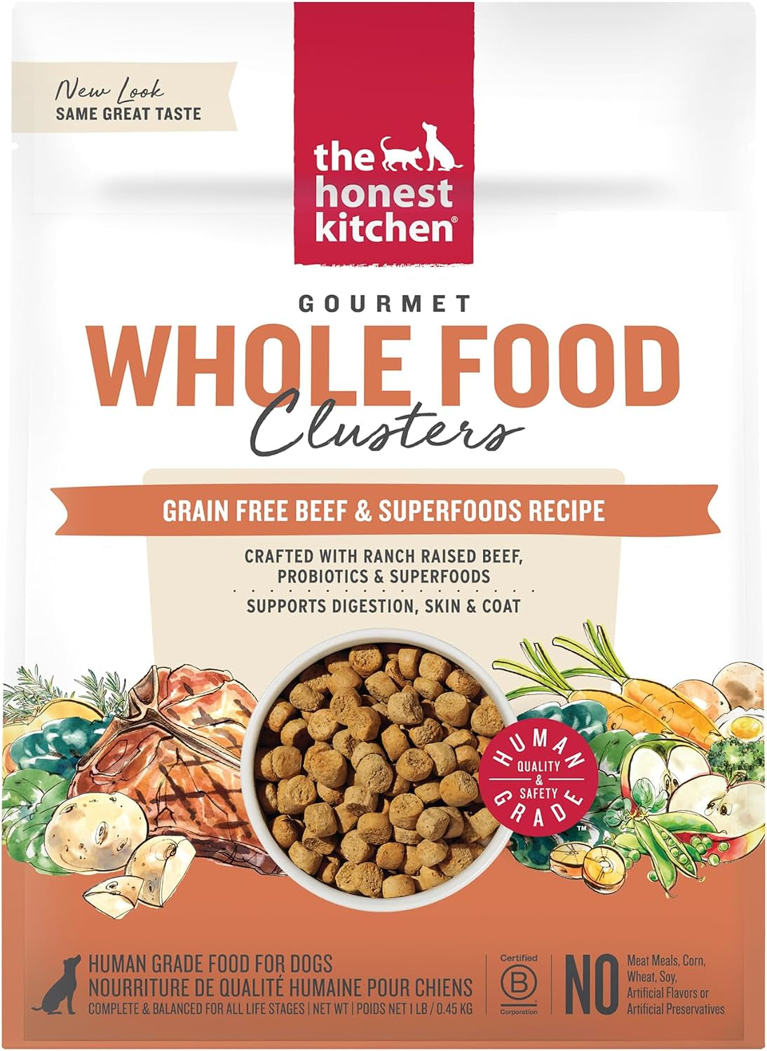 the-honest-kitchen-grain-free-beef-superfoods-whole-food-clusters-human-grade-dry-dog-food-vet-crafted-nutritional-support-for-skin-coat-digestion-overall-wellness-5-lb-bag