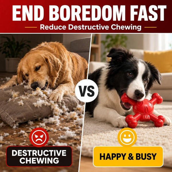 Dog Chew Toys for Aggressive Chewers, Durable Nylon Tough Chew Toy for Small & Medium Dogs, Bacon Flavor Skull Dog Toy to Keep Dogs Busy Indoors, Helps Reduce Boredom3