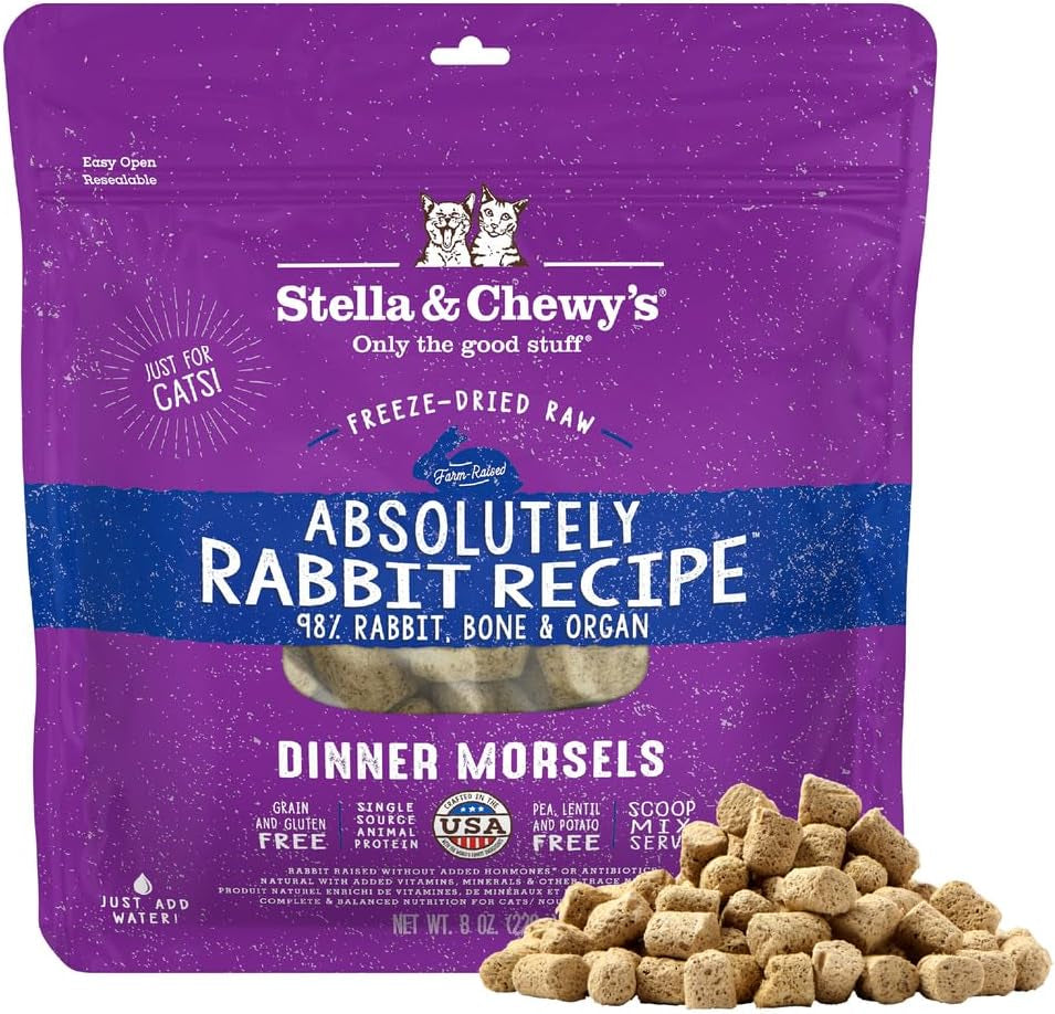 stella-chewys-freeze-dried-raw-cat-dinner-morsels-premium-chicken-recipe-with-98-cage-free-meat-organs-natural-grain-free-cat-kitten-food-made-in-usa-18-oz