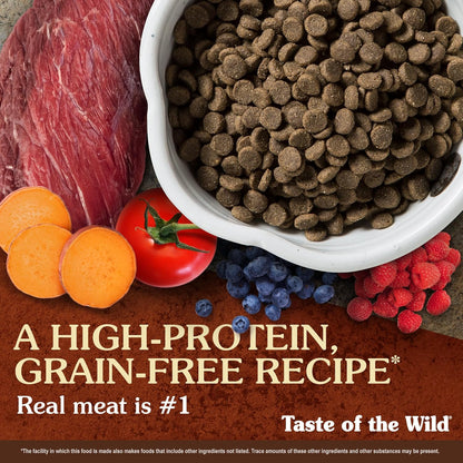 Taste of the Wild High Prairie Canine Grain-Free Recipe with Roasted Bison and Venison Adult Dry Dog Food, Made with High Protein from Real Meat and Guaranteed Nutrients and Probiotics 28Lb | High Protein | Grain Free Recipe* | Nutrient Dense to Help Support Peak Health | Guaranteed Probiotics for Digestive Health4