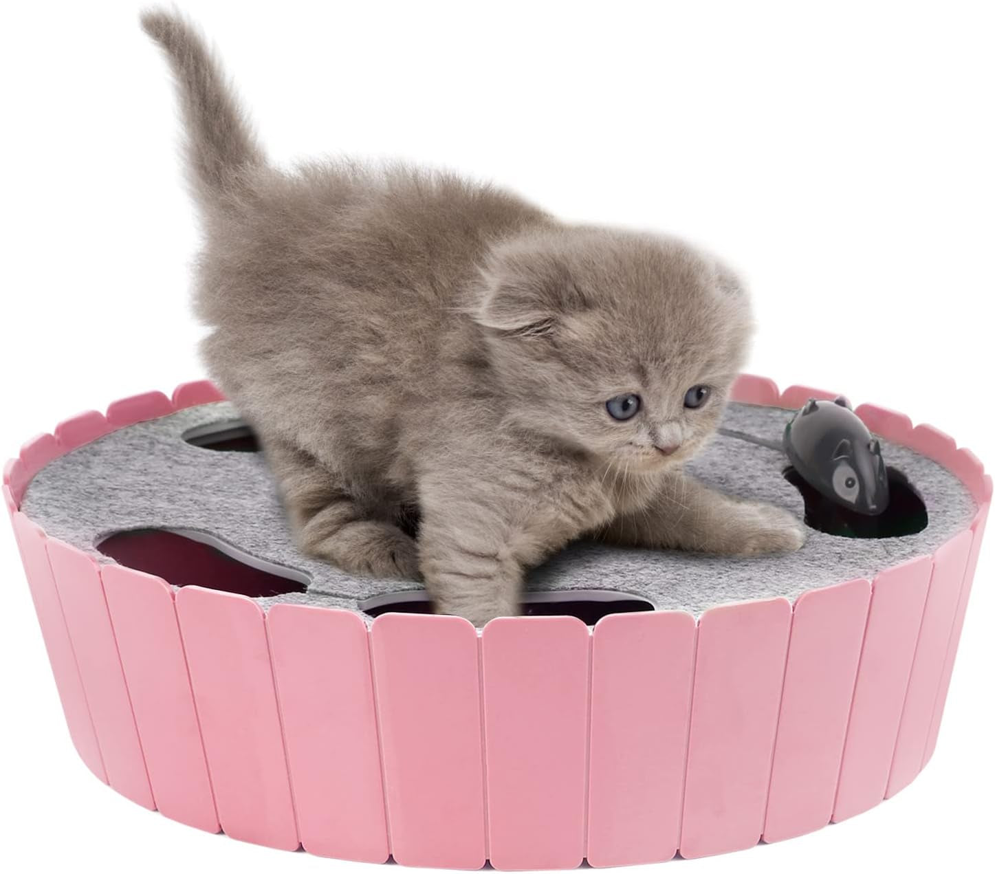 pawaboo-interactive-cat-toy-with-running-mouse-electronic-motion-cat-toy-automatic-teaser-for-indoor-cats-pop-and-play-hide-seek-cat-toys-hunting-mouse-for-pet-cat-kitten-play-fun-exercise-green